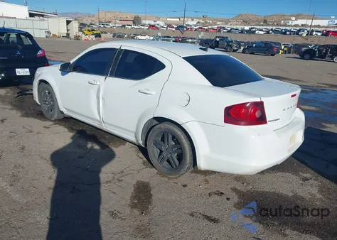 2012 Dodge Avenger Sxt from USA, damaged, VIN 1C3CDZCB9CN147724